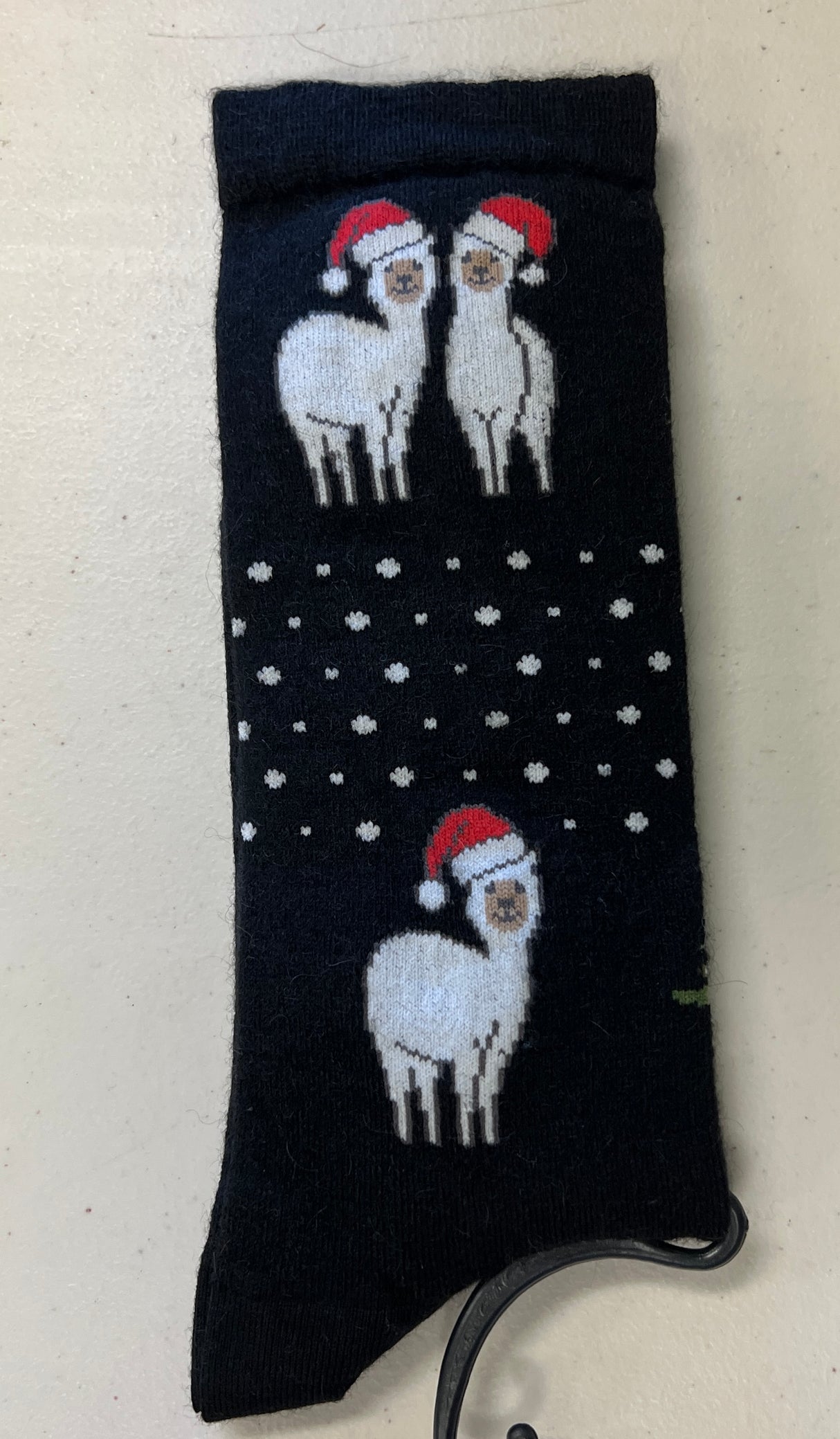 Alpaca Christmas Crew Socks