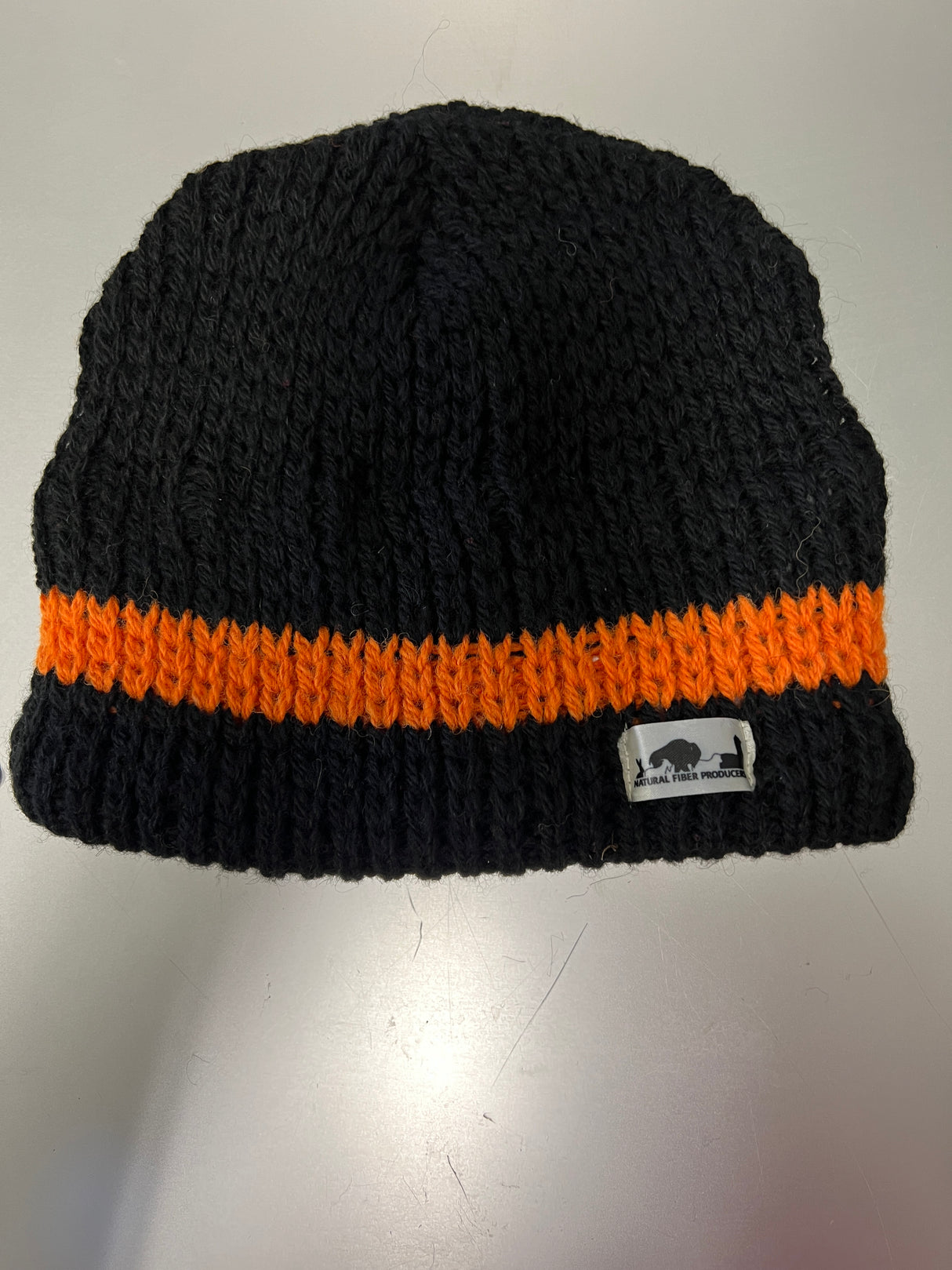 Fleece Lined Hat with Stripe