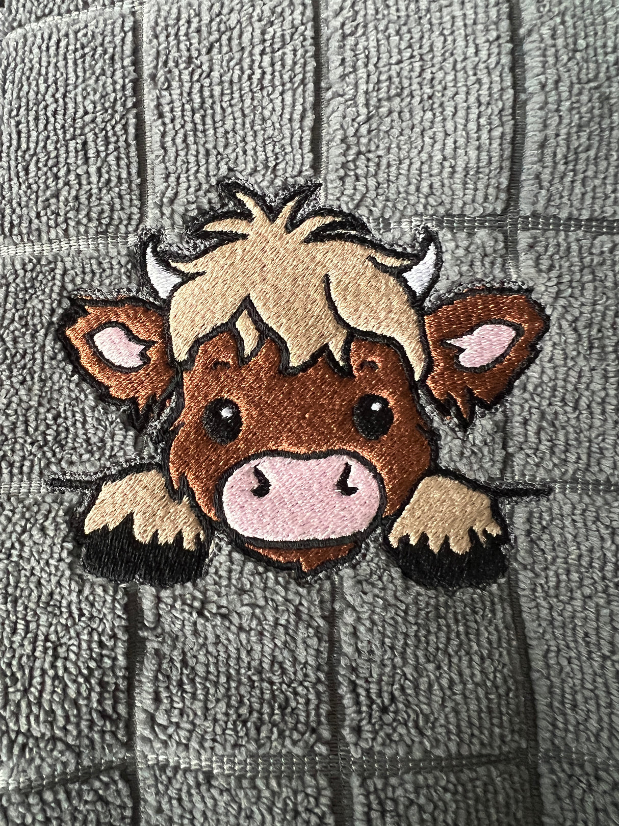 Highland Cow Kitchen Towel