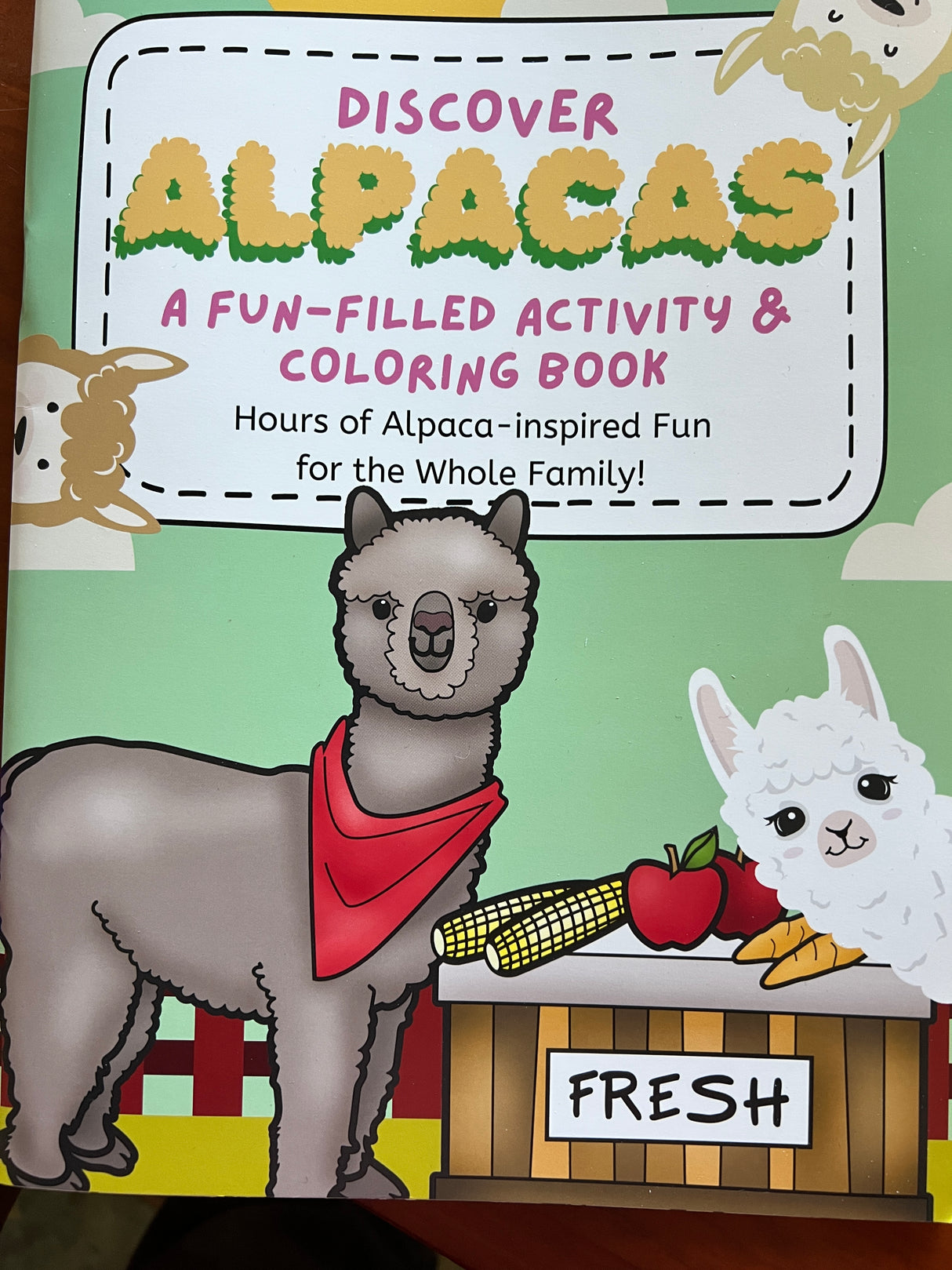 Discover Alpacas Coloring Book
