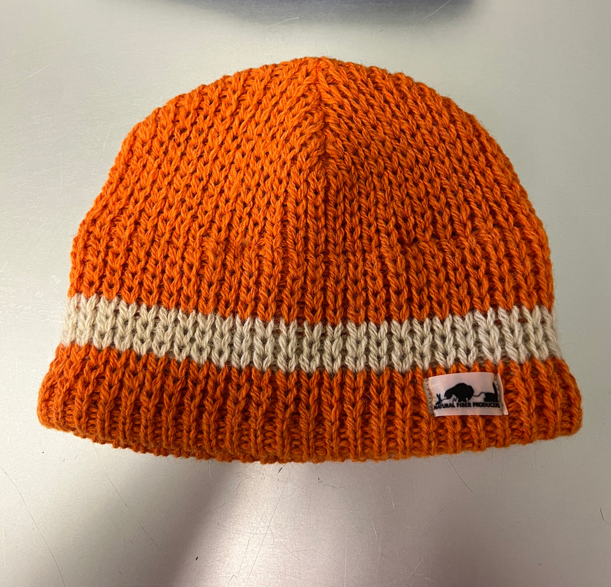 Fleece Lined Hat with Stripe
