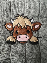 Highland Cow Kitchen Towel