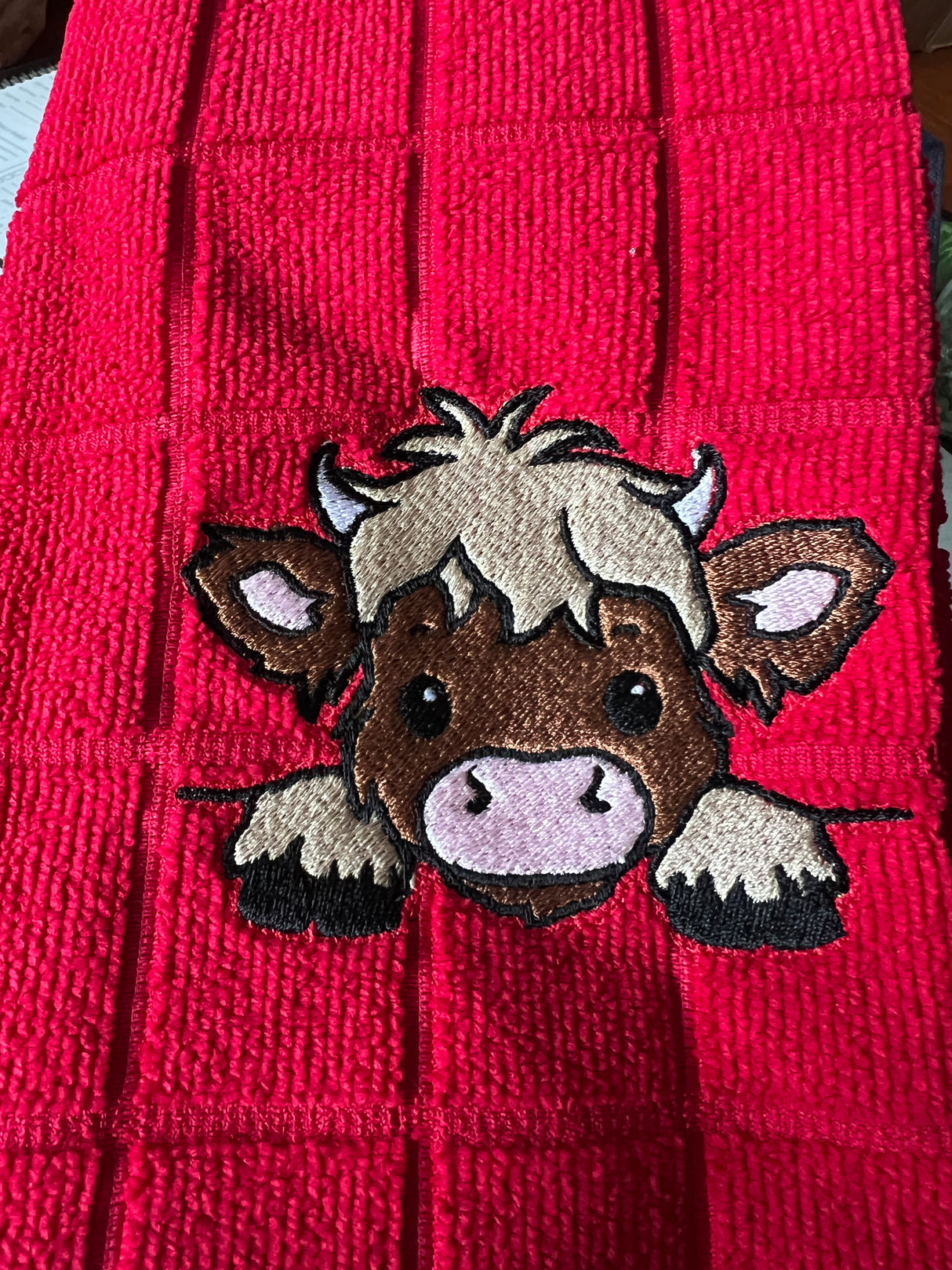Highland Cow Kitchen Towel