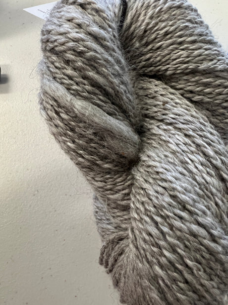 Striking Silver Worsted Yarn