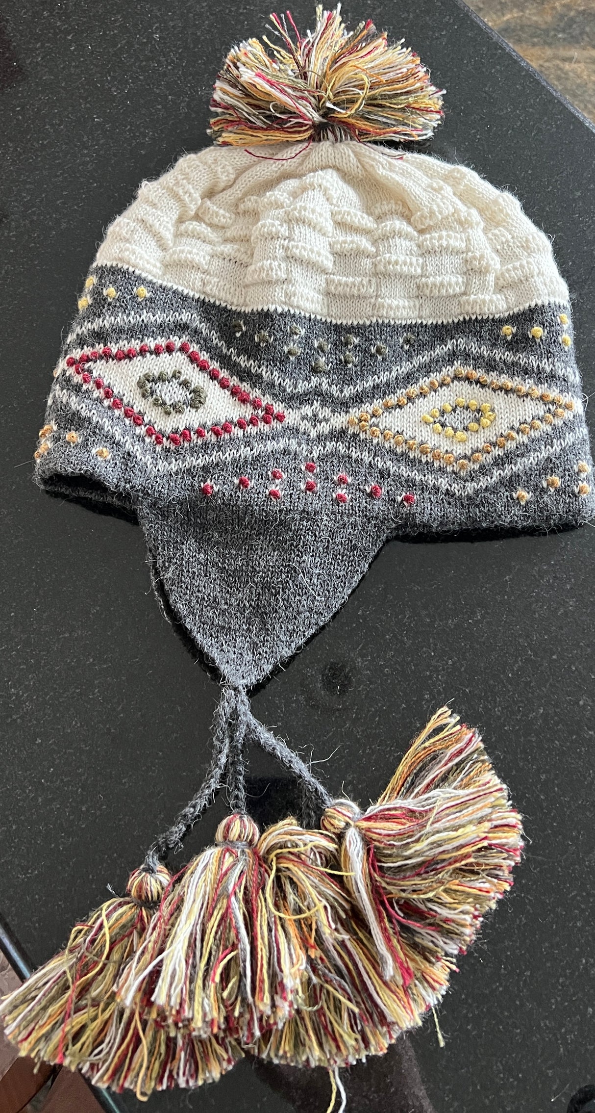 Snow Diamond LinedChullo