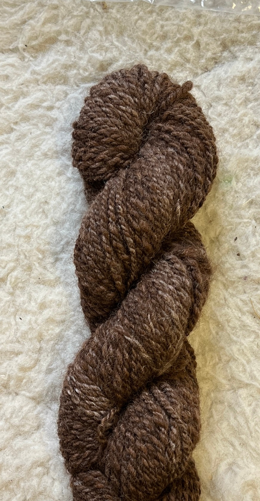 Handspun Brown Variegated Bulky Yarn
